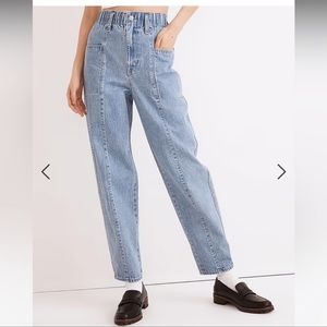 Madewell pull on balloon jeans size XL